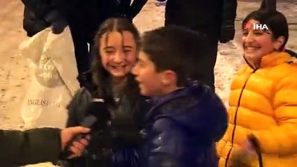 Ankara’da karın keyfini çocuklar çıkardı