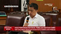 Dalam Nota Pembelaannya, Arif Rachman: Di Patsus, Saya Tak Tahu Utuh Fakta Yosua Tewas