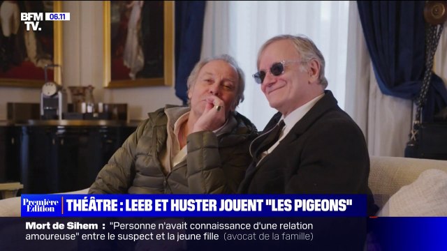 Michel Leeb et Francis Huster sur les planches pour Les Pigeons au Théâtre des Nouveautés