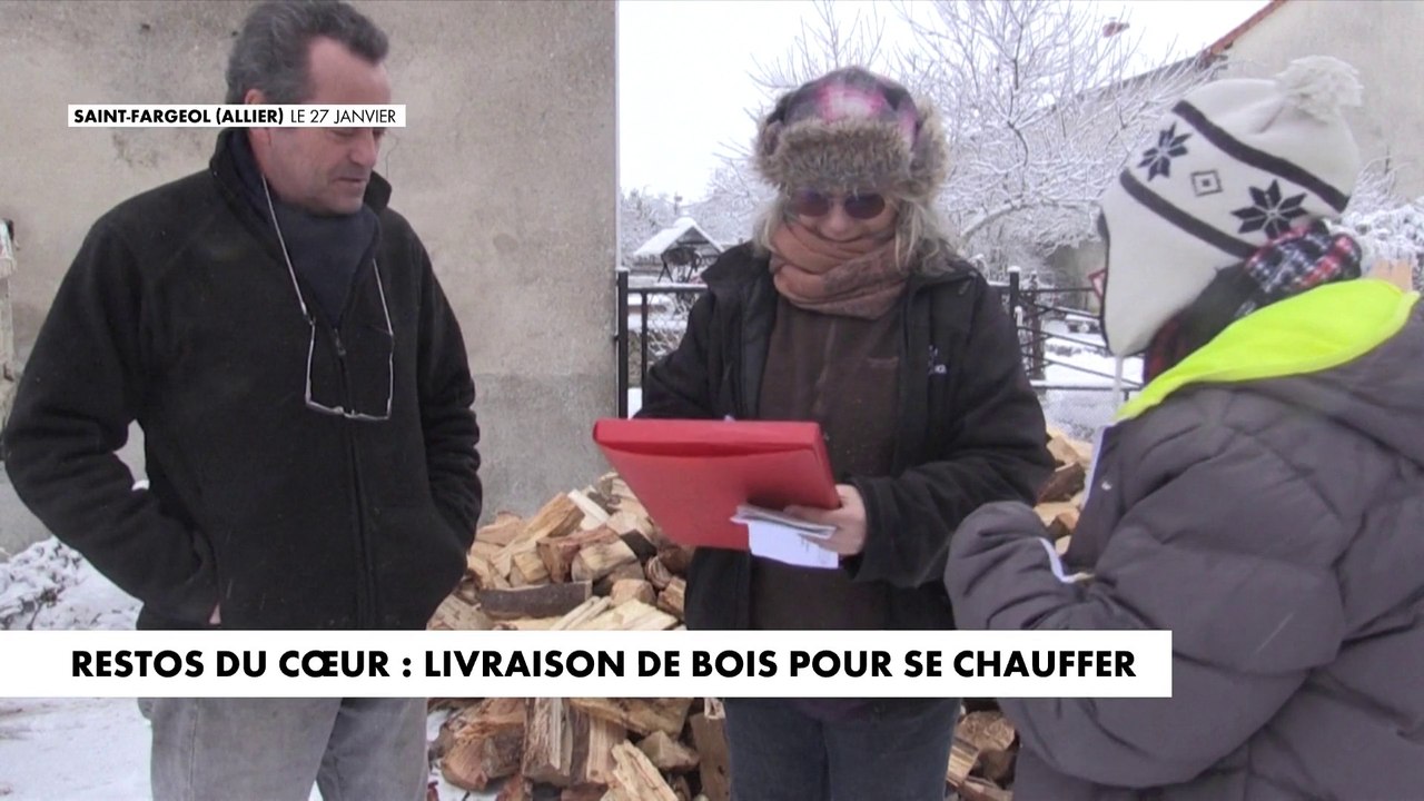 Restos du cœur : livraison de bois pour se chauffer