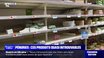 Video herunterladen: Œufs, crème fraîche, riz: 5% des produits manquent à l'appel dans les rayons de supermarchés, selon l'Institut Nielsen