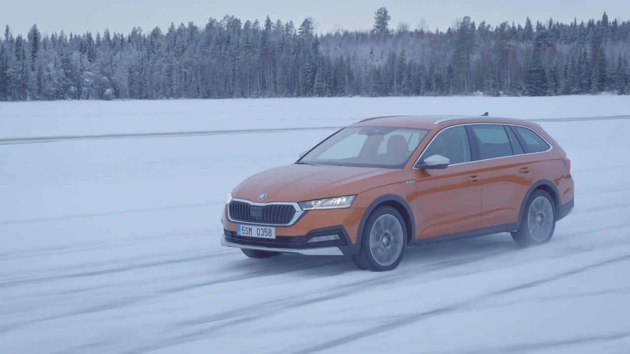 Skoda 4×4 Winter Experience - Stabiles Fahrverhalten und bessere Traktion auf glatten, nassen und unbefestigten Straßen
