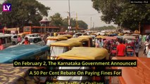 Karnataka Government Announces 50% Discount On Pending Traffic Fines Till February 11; Know How To Avail Rebate