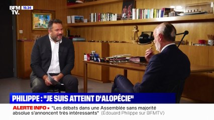 Edouard Philippe évoque, en toute transparence sur BFM TV, son changement physique et sa maladie : "Ce n'est ni douloureux, ni contagieux, ni grave"
