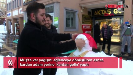 'Kardan gelin'e 350 gram altın taktılar