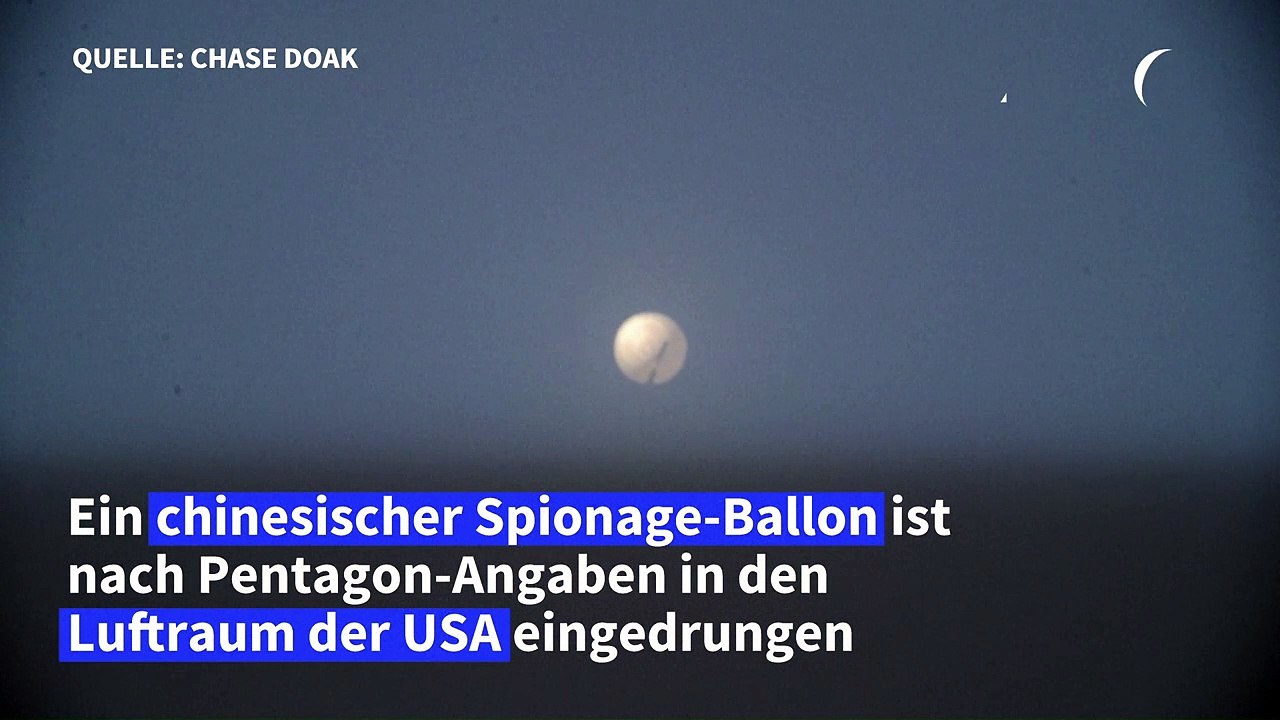 Chinesischer Spionage-Ballon fliegt über die USA