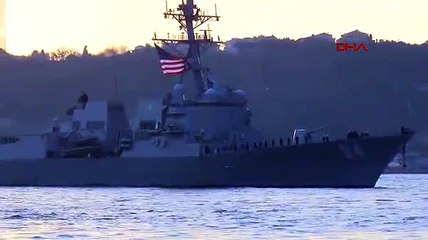 ABD savaş gemisi İstanbul Boğazı'nda