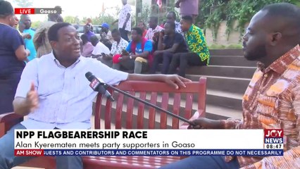 The Big Stories || NPP Flagbearership Race Alan Kyerematen meets party supporters in Goaso ||