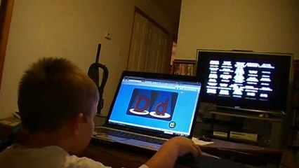 Caleb Using the Computer – Watch the Fun Moment! 💻