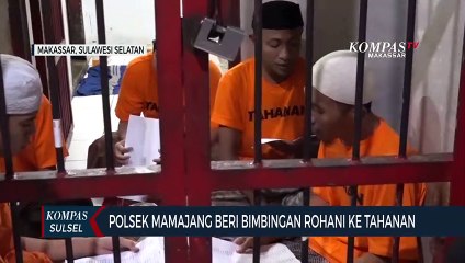 Polsek Mamajang Beri Bimbingan Rohani Ke Tahanan