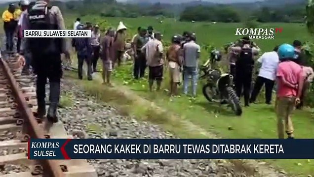 Seorang Kakek Di Barru Tewas Ditabrak Kereta