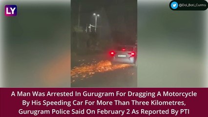 Gurugram: Car Hits Motorcycle, Drags It For More Than Three Kilometres; Driver Held