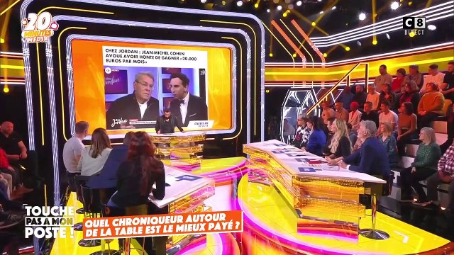 Cyril Hanouna révèle le classement des chroniqueurs les mieux payés dans Touche pas à mon poste sur C8 - Regardez