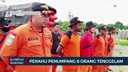 Perahu Tenggelam di Sungai Mamberamo, Delapan Orang Hilang