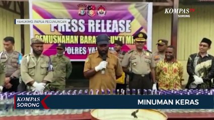 Polres Yahukimo Dan Forkopimda Musnahkan Miras