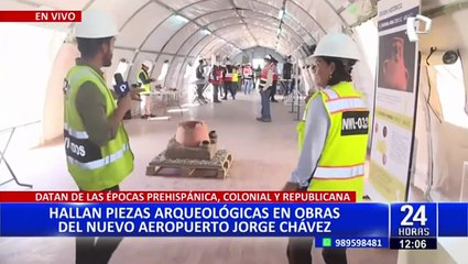 Hallan piezas arqueológicas durante las obras de ampliación del Aeropuerto Jorge Chávez