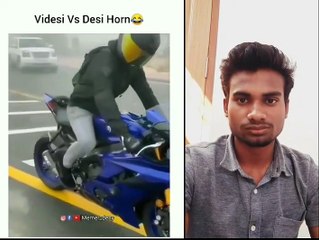 america horn vs desi horn watch till the end | funny car video |