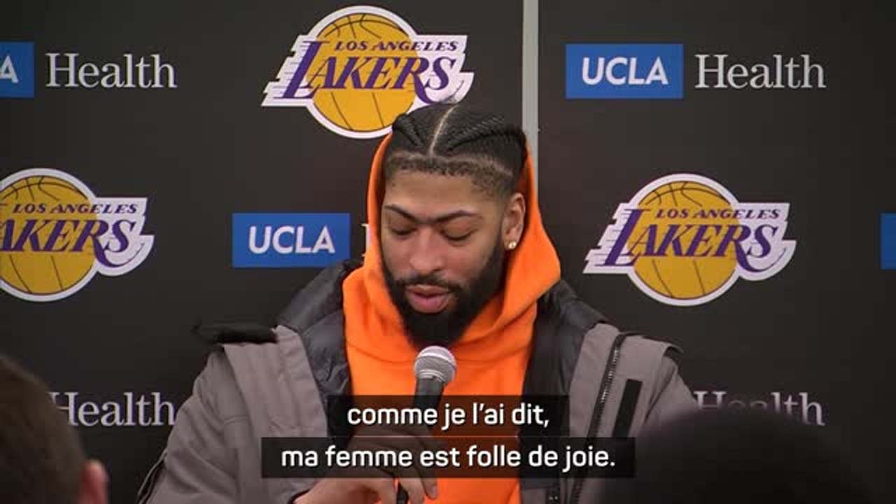 Lakers - Davis sur son absence du All-Star Game : "Ma femme est folle de joie"