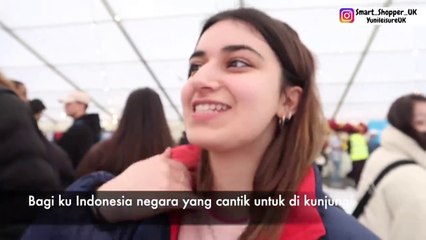 Intrigued and orders to try Indonesian food at the international fair