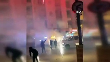 Arkadaşlarının cezaevinden çıkmasını kutlamak için ortalığı birbirine kattılar