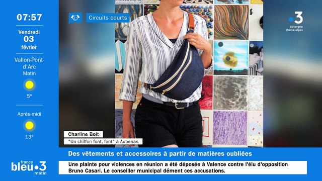 À Aubenas, Un chiffon font font, vêtements/accessoires chics, uniques, créés avec des tissus neufs inutilisés