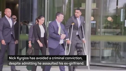 Kyrgios avoids conviction after admitting assault