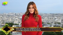 Carla Bruni : ses rares confidences sur la  en mariage inattendue de Nicolas Sarkozy