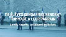 116 élèves gendarmes rendent hommage à leur parrain