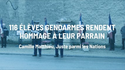 116 élèves gendarmes rendent hommage à leur parrain