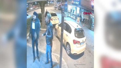 TAKSİ ŞOFÖRÜNE SATIRLA SALDIRDI