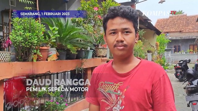 Hati-Hati, Inilah Detik-detik Maling Motor Terekam CCTV di Semarang