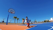 Man Dribbles Basketballs While Simultaneously Juggling Them