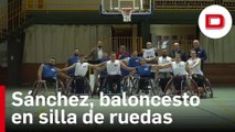 Pedro Sánchez se pasa al baloncesto en silla de ruedas para defender la reforma de la Constitución