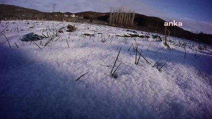 Yozgat'ta Kar Yağışı Çiftçiyi Umutlandırdı