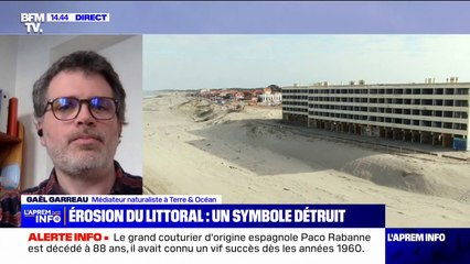 "Changer l'emplacement d'une ville" pour faire face à l'érosion du littoral: la seule solution pour Gaël Garreau, médiateur naturaliste