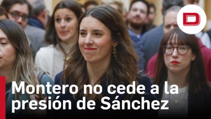 Montero no cede a la presión de Sánchez y amaga con llevar la batalla al Congreso