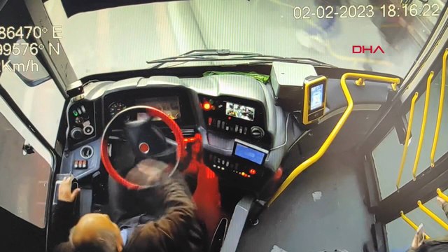 Bahçelievler'de duraktakileri ezen İETT otobüsünün içinde yaşananlar kamerada