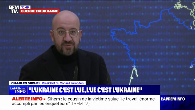Charles Michel, président du Conseil européen: Le futur de l'Ukraine est avec l'UE