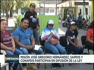 Amazonas | Misión José Gregorio Hernández difunde Ley Especial para Trabajadores con Discapacidad