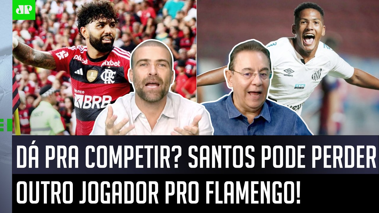 "VAMOS SER SINCEROS? Ele vai QUERER IR pro Flamengo! O Santos hoje..." OLHA esse DEBATE sobre Ângelo