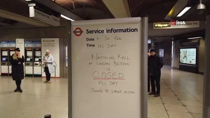 İngiltere'de demir yolu çalışanlarından grev