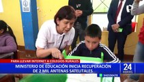 Minedu recuperará 2000 antenas satelitales que darán internet a colegios en zonas rurales