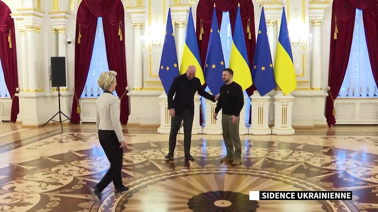 "L'Ukraine c'est l'UE, l'UE c'est l'Ukraine", affirme Charles Michel à Kiev