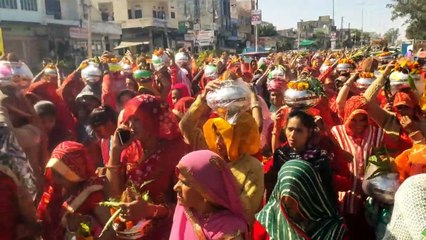 दौसा. विश्वकर्मा जयंती पर निकाली कलश व शोभायात्रा