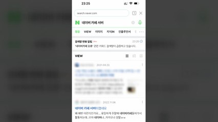 네이버 카페 50여 분 접속오류..."원인 확인 중" / YTN