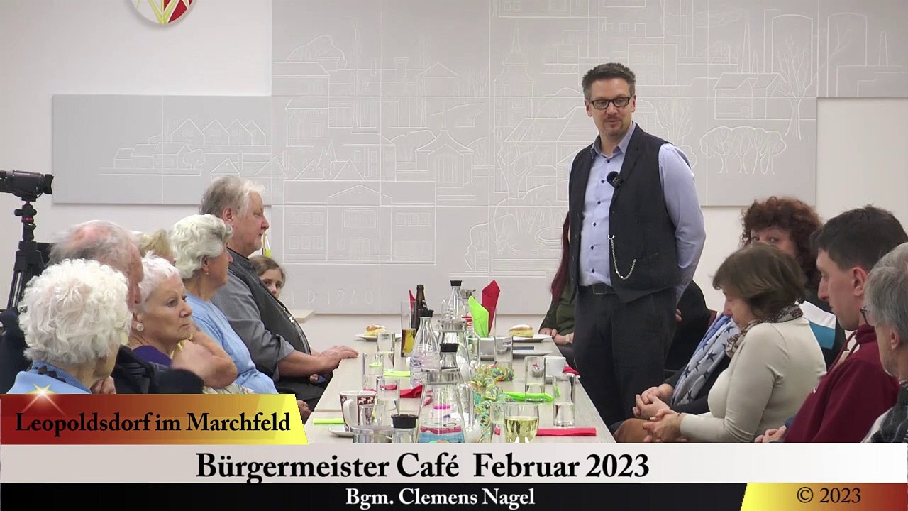 Bürgermeister Cafe Feber 2023 Leopoldsdorf  im Marchfeld