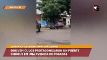 Dos vehículos protagonizaron un fuerte choque en una avenida de Posadas