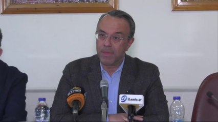 Στο Δήμο Μακρακώμης ο Χρ. Σταϊκούρας - Αναφέρθηκε σε 25 έργα που αφορούν την περιοχή