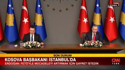 Cumhurbaşkanı Erdoğan, Kosova Başbakanı Kurti ile ortak basın toplantısında konuştu