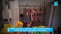 Entre precios y ofertas, qué conviene más: carne de vaca, de cerdo o de pollo